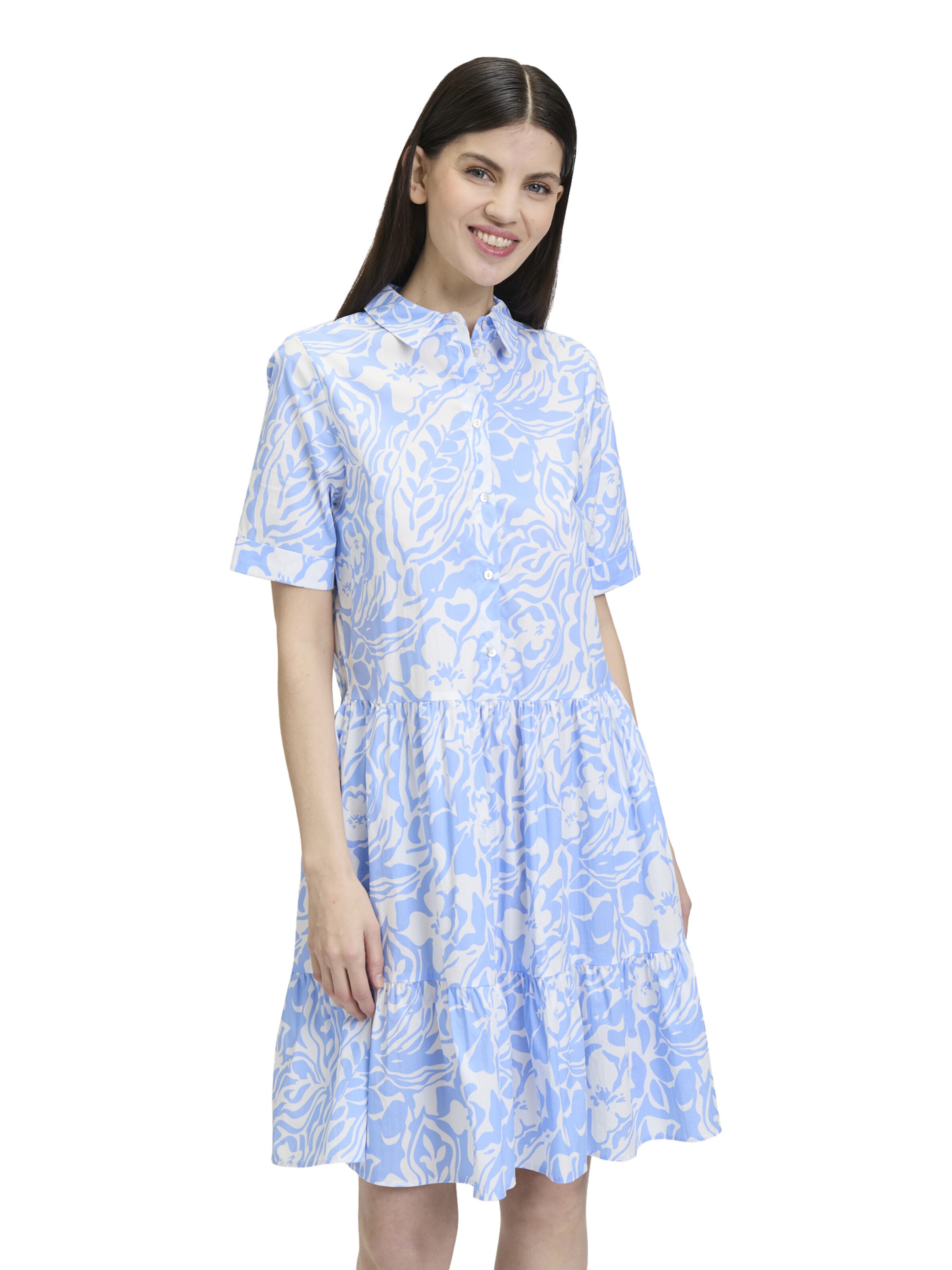 Cartoon Blusenkleid in Lila: Vorderseite