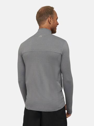 DANISH ENDURANCE Lamgarmshirt 'Half Zip' in Grau