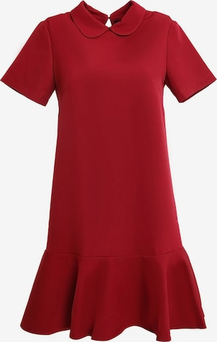Awesome Apparel Jurk in Rood: voorkant