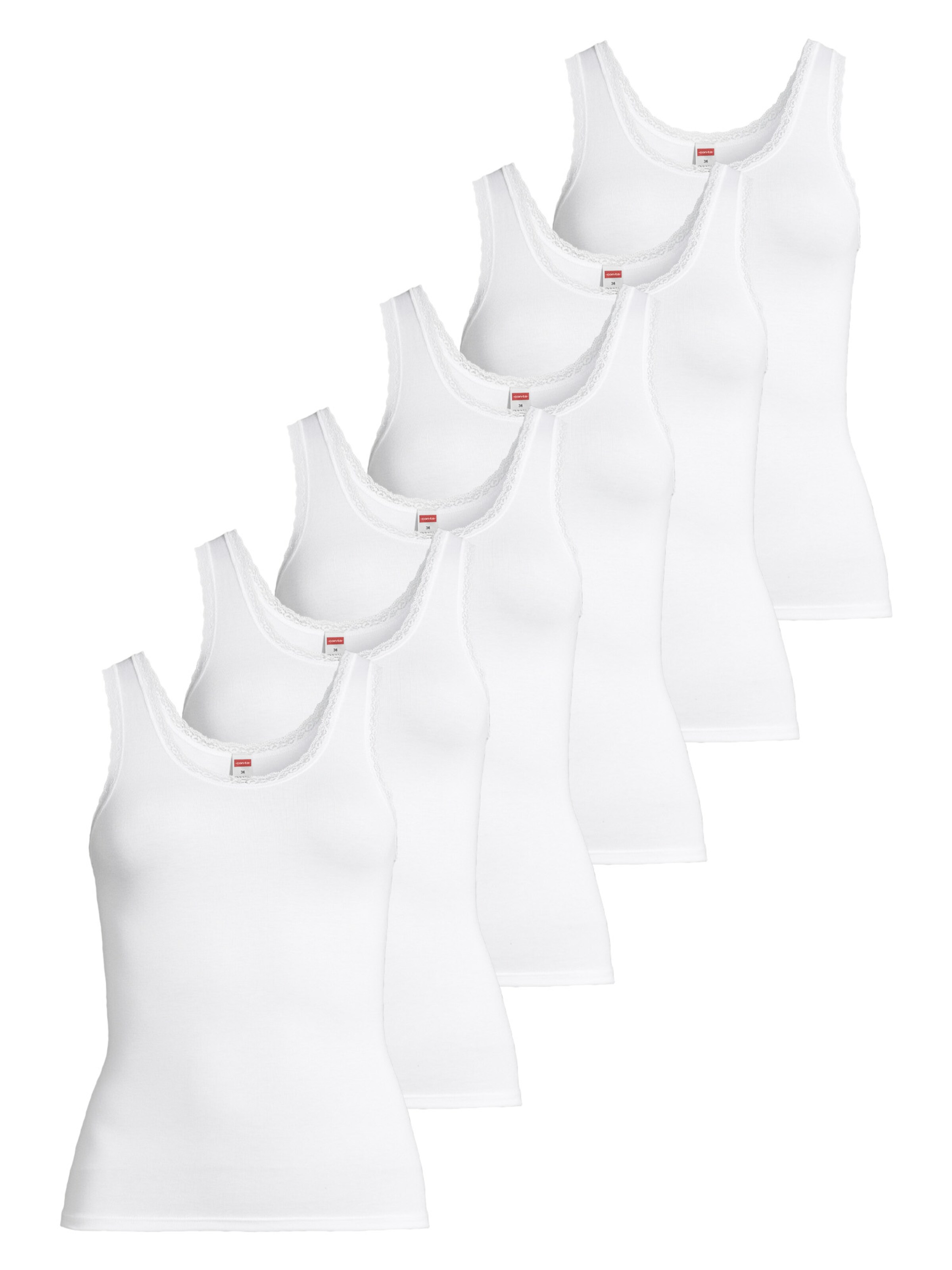 CON-TA Undershirt 'Modal' in White: front