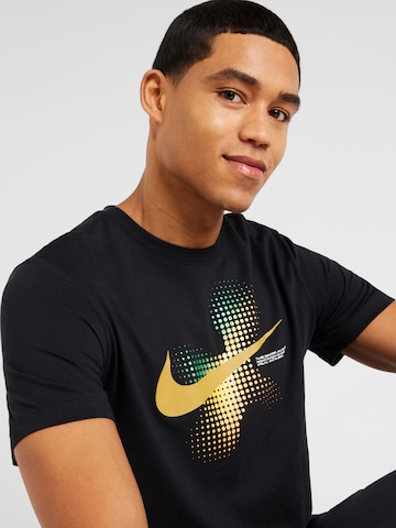 Nike Sportswear T-Shirt 'SWOOSH' in Schwarz