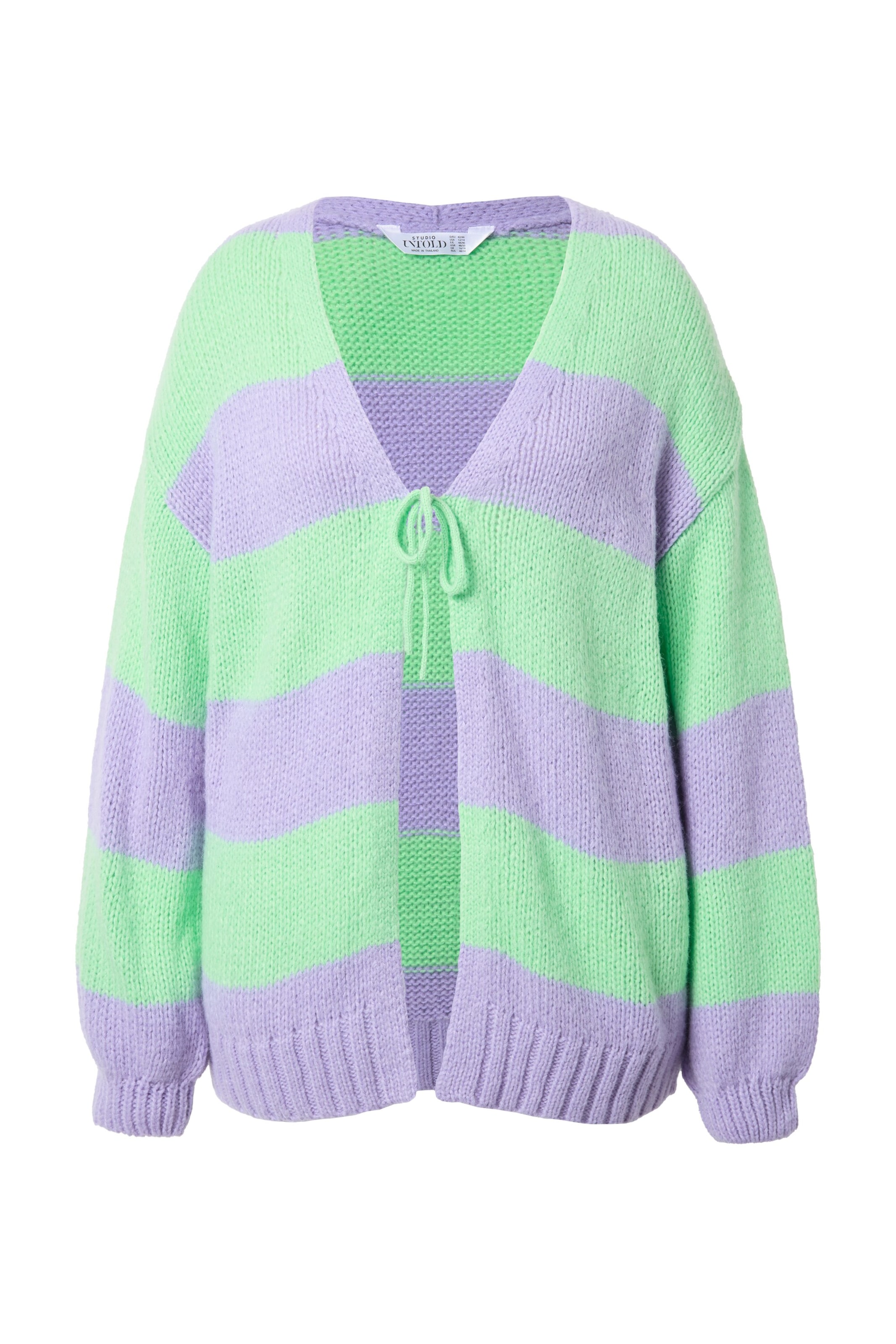 Studio Untold Strickjacke in Grün: Vorderseite