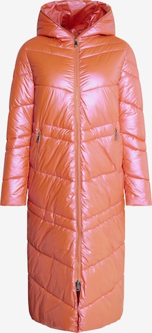MYMO Χειμερινό παλτό σε πορτοκαλί: μπροστά