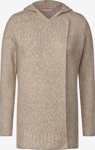 CECIL Knit Cardigan in Beige: front