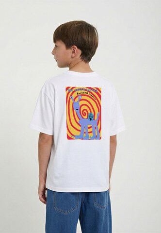 T-Shirt 'Weirdcard' Volcom en blanc : devant