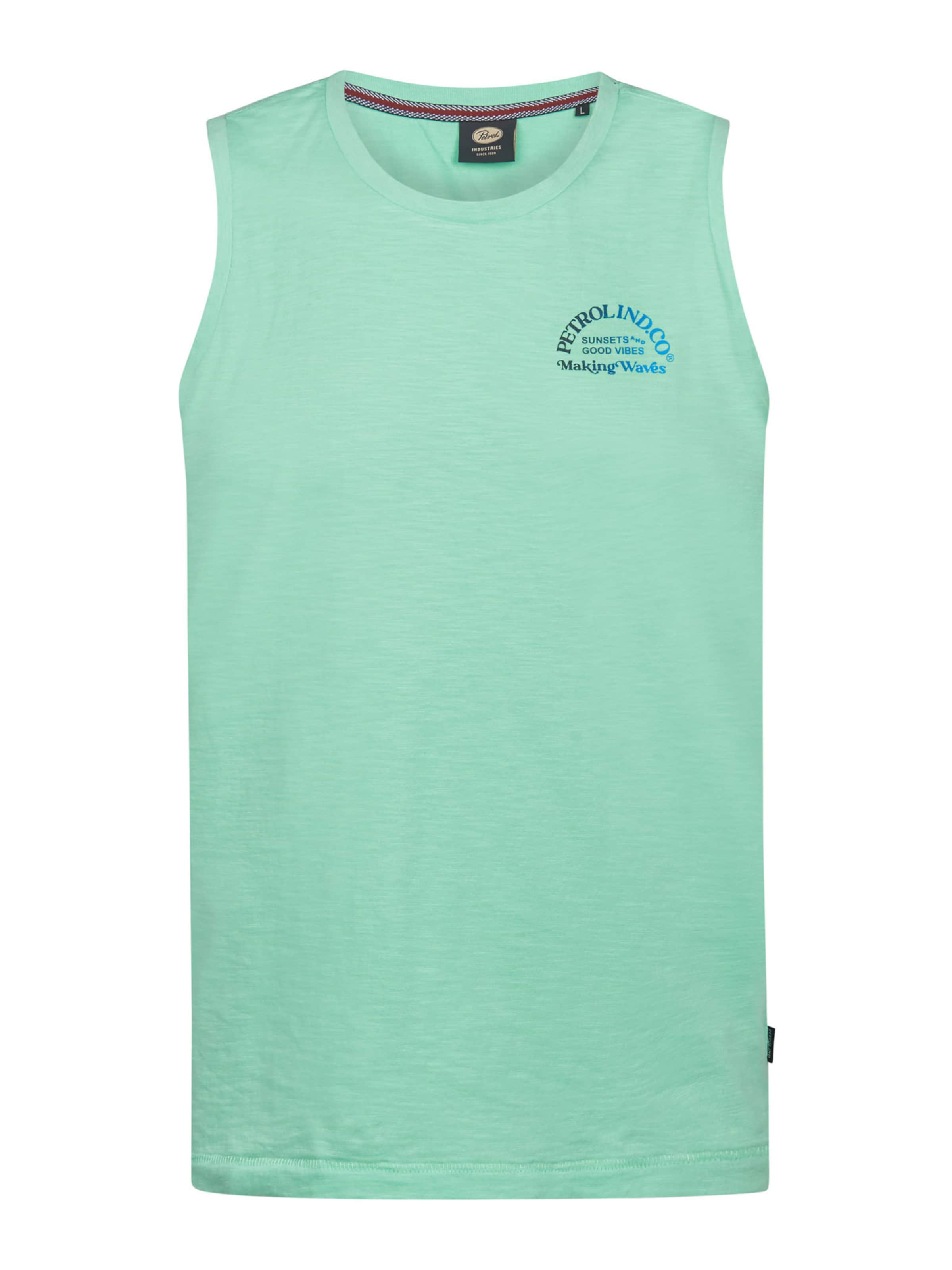 Petrol Industries T-shirt i grön: framsida
