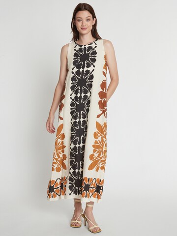 Ana Alcazar Kleid ' Rava ' in Braun: Vorderseite