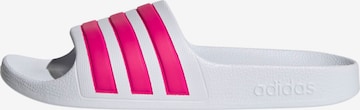 ADIDAS SPORTSWEAR Plážová/koupací obuv 'Adilette Aqua' – bílá: přední strana