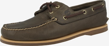 TIMBERLAND Moccasins in Green: front