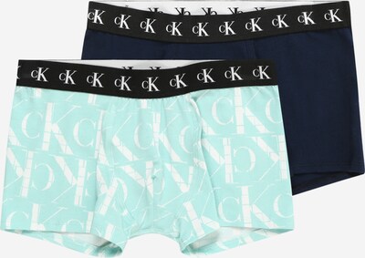 Calvin Klein Underwear Kupaće hlače u morsko plava / svijetloplava / crna / bijela, Pregled proizvoda