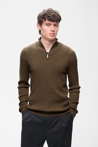 Matinique Pullover 'MAmason' in Braun: Vorderseite