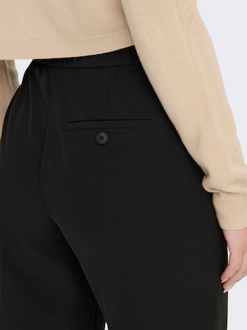 ONLY Široke hlačnice Hlače z naborki | črna barva