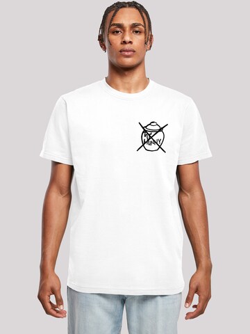 F4NT4STIC Shirt 'Disney Winnie Puuh Der Bär' in Wit: voorkant