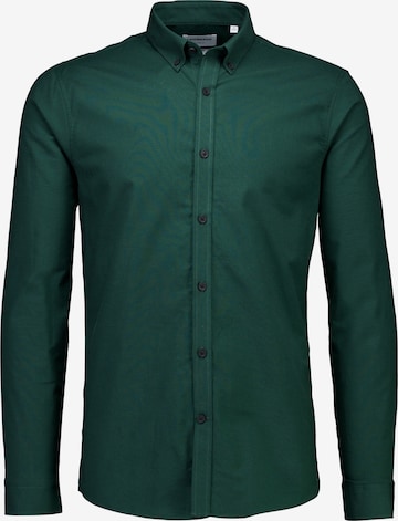 Camicia 'Superflex' di Lindbergh in verde: frontale