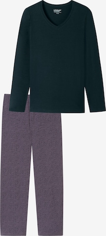 SCHIESSER Pyjama ' UNCOVER Nightwear ' in Blauw: voorkant