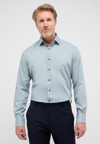 ETERNA Regular fit Overhemd in Groen: voorkant
