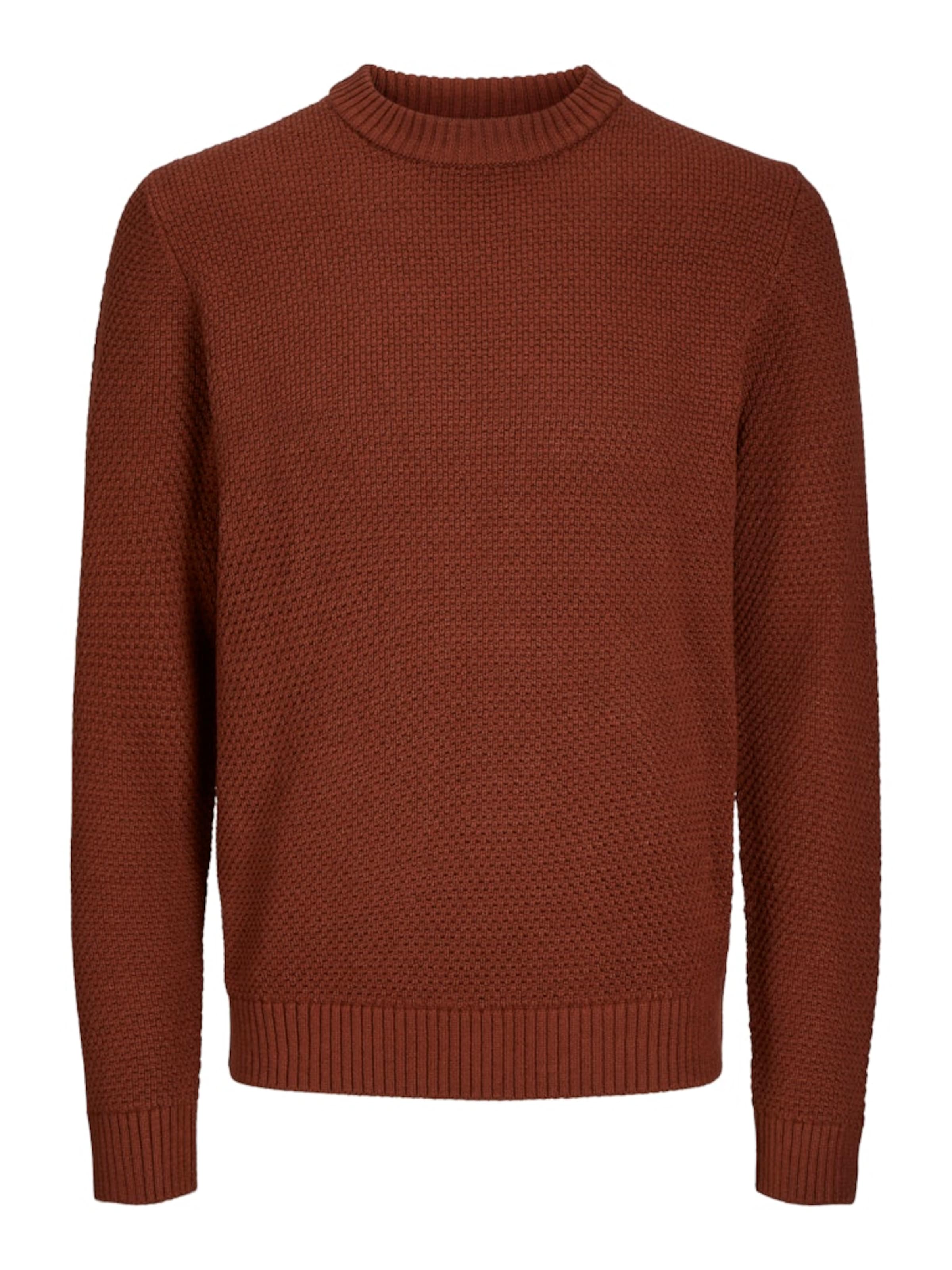 JACK & JONES Pullover 'JOREATON' in Braun: Vorderseite