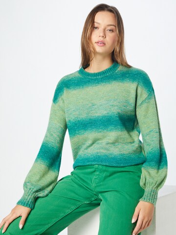 NEON & NYLON Sweater 'SPACY' in Green: front
