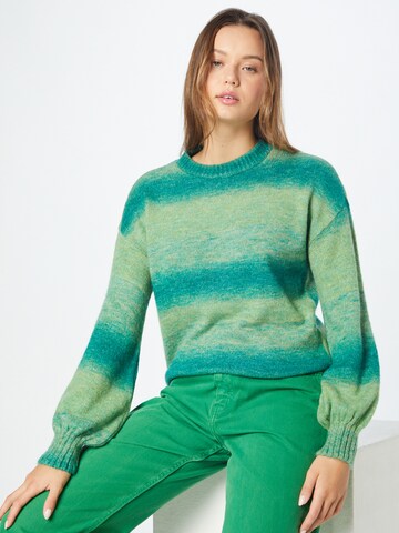 NEON & NYLON - Pullover 'SPACY' em verde: frente