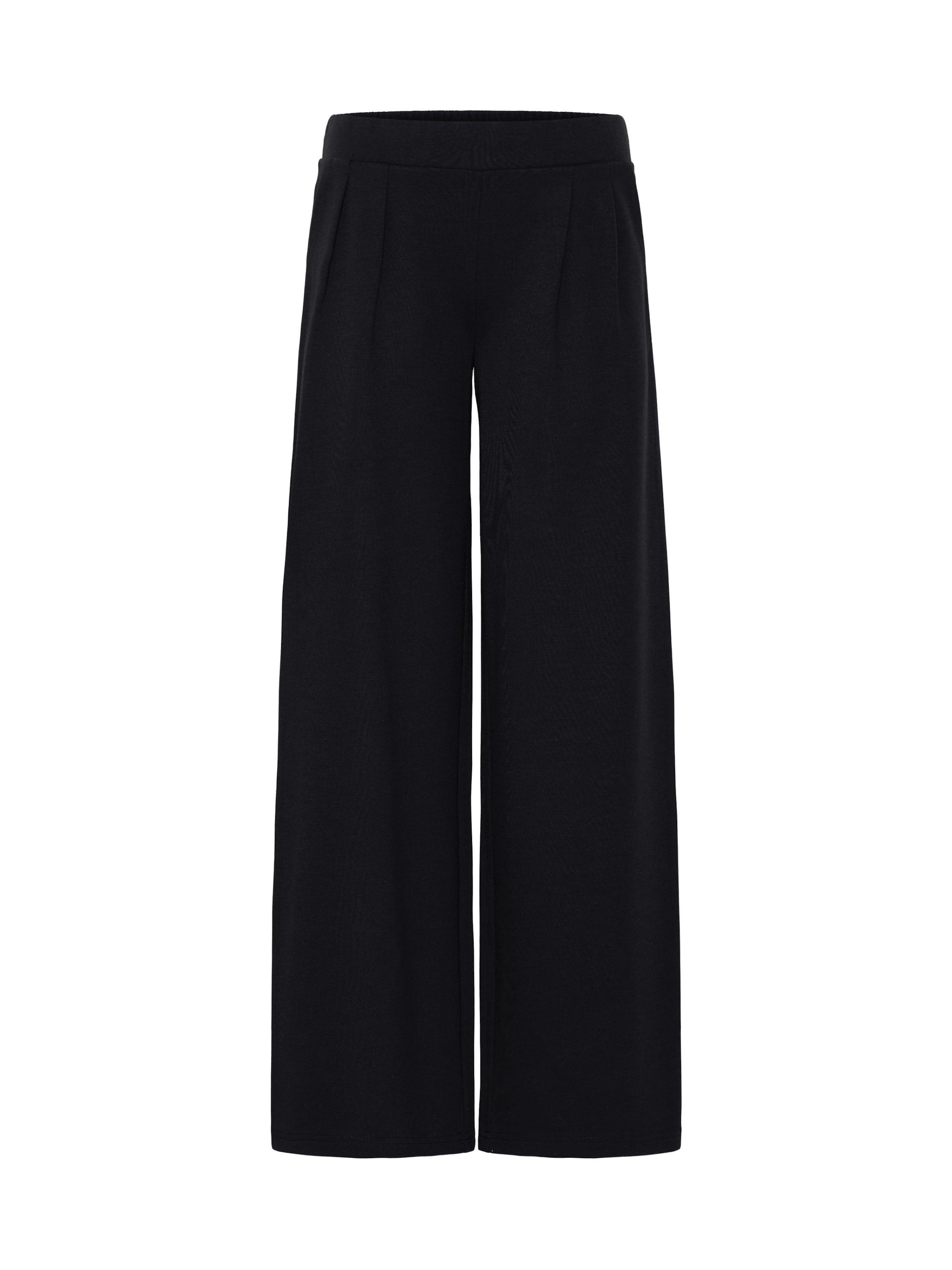 Oxmo Pleated Wide Pant in schwarz, Produktansicht