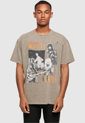 Merchcode Shirt 'Motley Crue - Vintage Punk Collage' in Beige: front