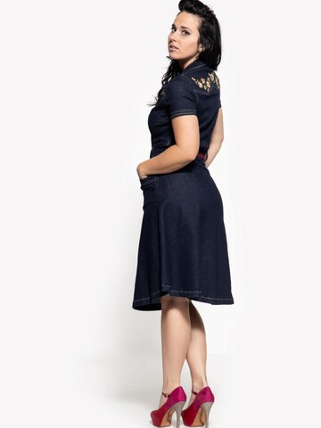 Queen Kerosin Kleid‌ in Blau