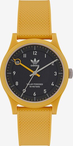 ADIDAS ORIGINALS Analog Watch in Yellow: front