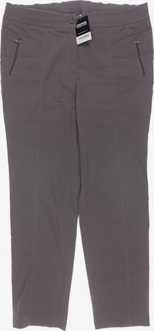SAMOON Pants in XXXL in Brown: front