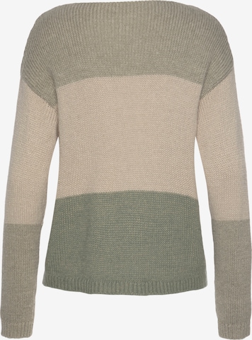 LASCANA Sweater in Green