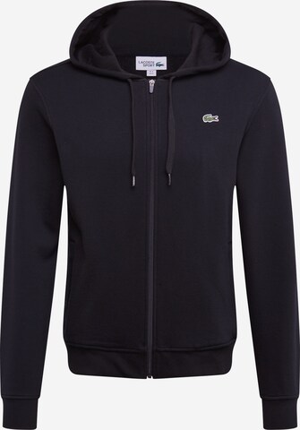 LACOSTE Regular Fit Sweatjacke in Schwarz: predná strana