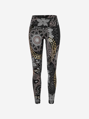 Spirit of OM Skinny Leggings 'Yoga Maui' in Black: front