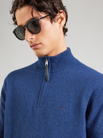 Superdry Pulóver - kék