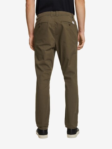 Coupe slim Pantalon chino ESPRIT en vert