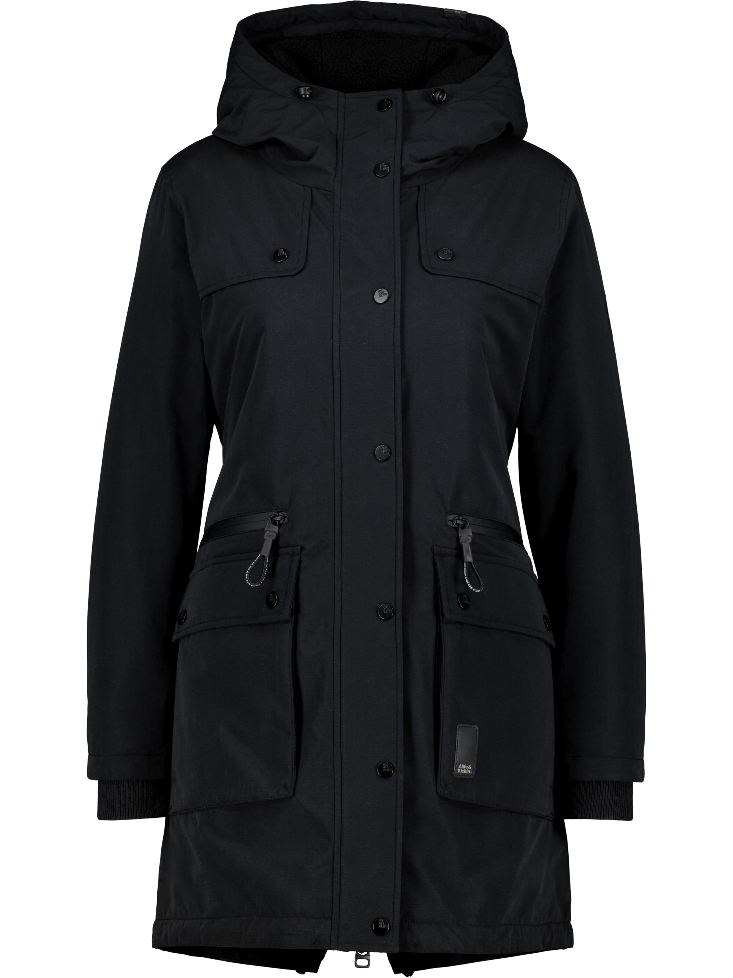alife & kickin - Chaqueta de invierno 'CharlotteAK A' en negro: frente
