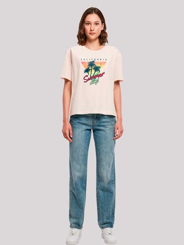 F4NT4STIC Shirt 'California Palmen Retro' in Pink