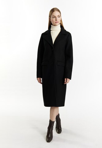 DreiMaster Klassik Between-seasons coat in Black: front