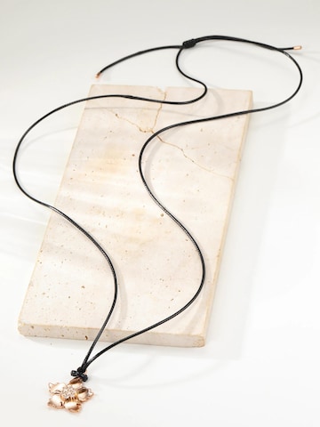 Hey Happiness Ketting 'Sunburst Flower Charm Cord' in Goud