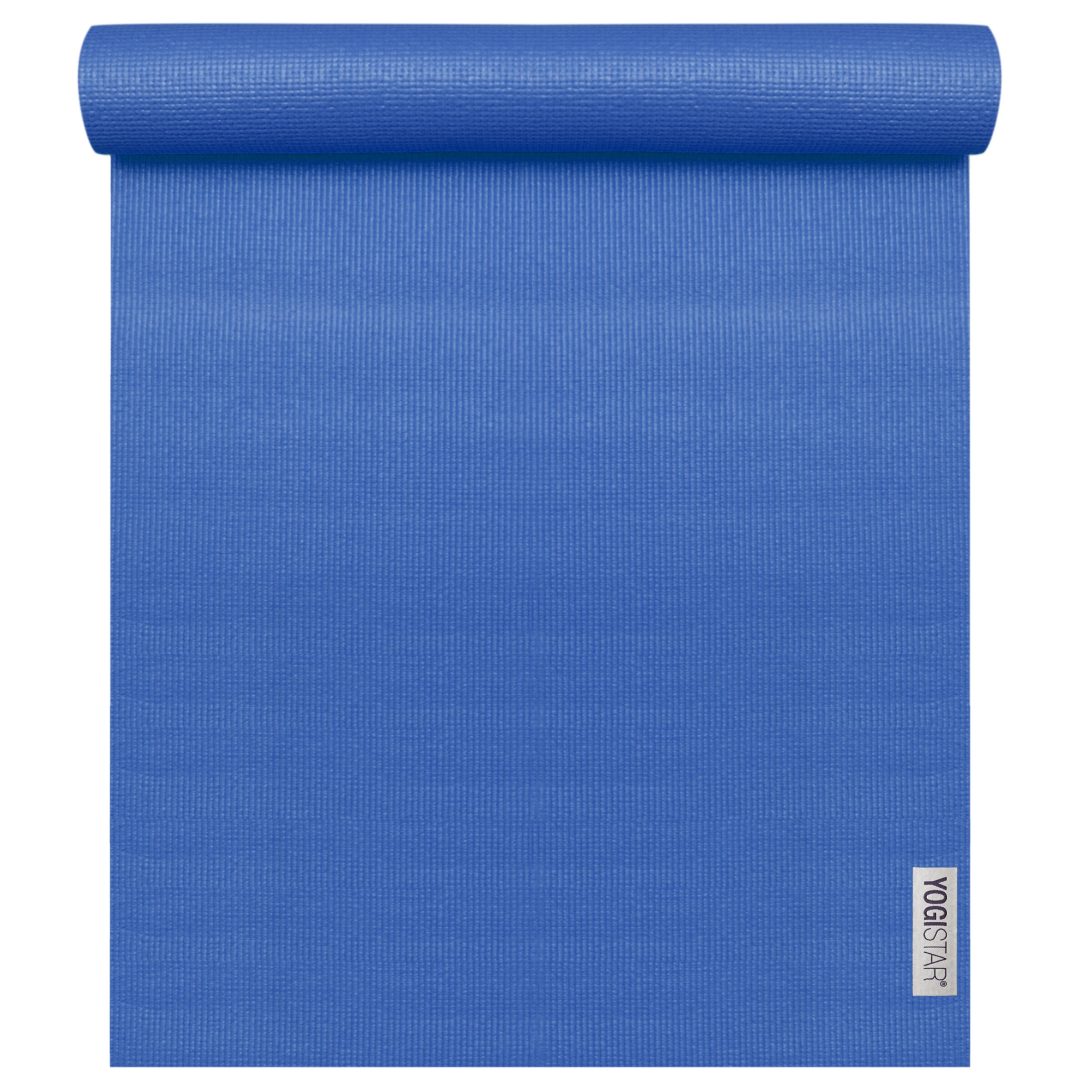 YOGISTAR.COM Yogamatte '183 cm x 61 cm x 4 mm' in Blau: Vorderseite