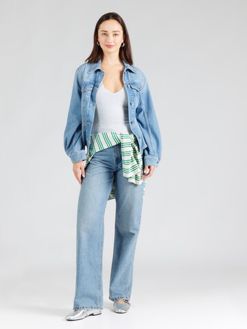 HOLLISTER Top w kolorze szary