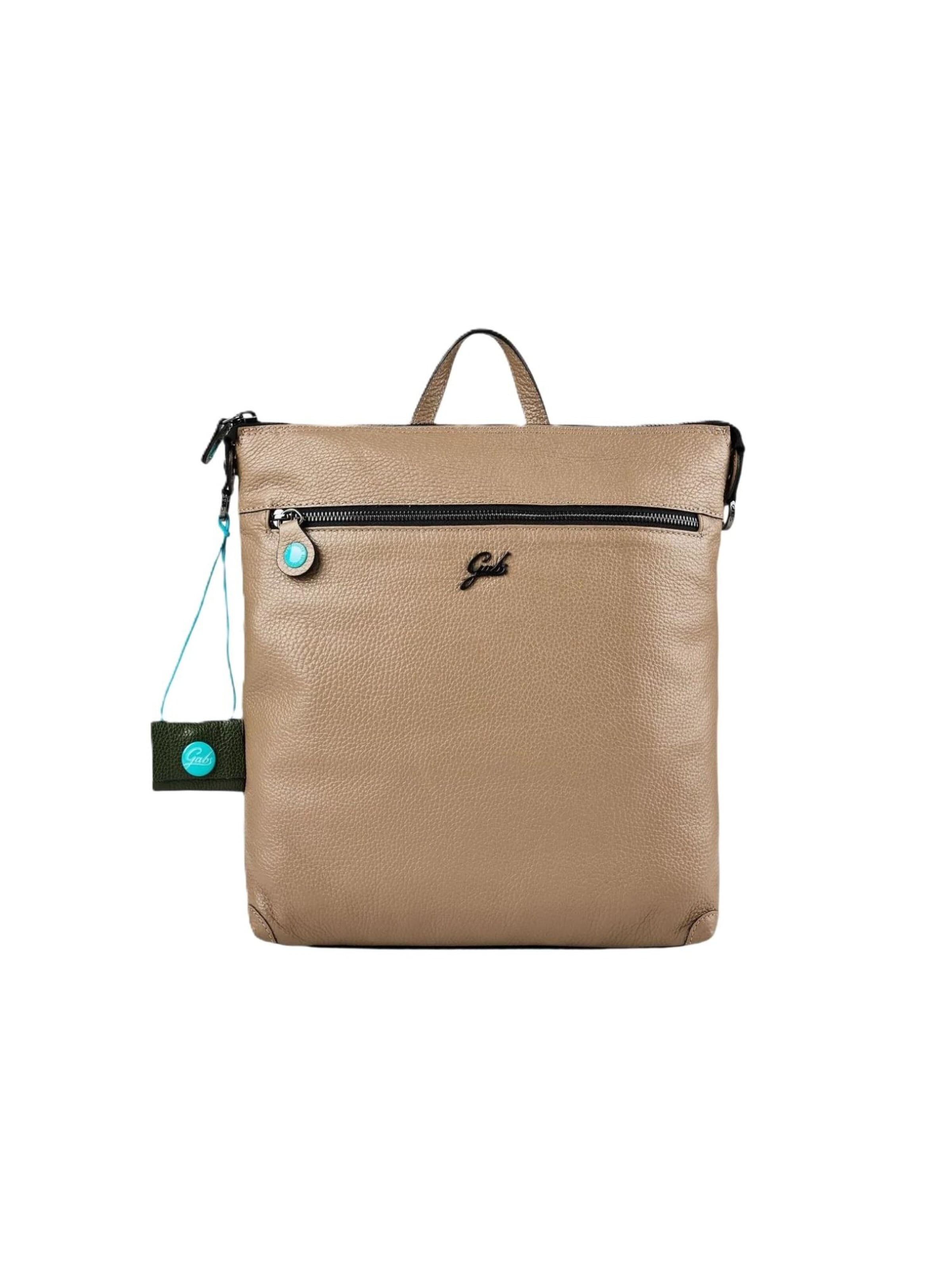 Gabs Backpack 'Lolita M zip bull black' in Beige: front