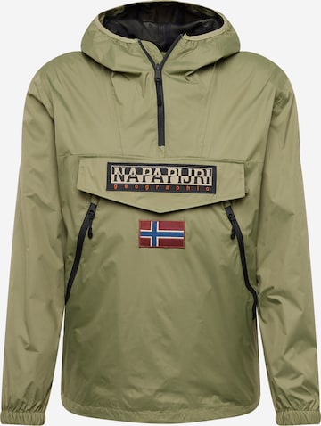 NAPAPIJRI Демисезонная куртка 'RAINFOREST' в Зеленый: спереди
