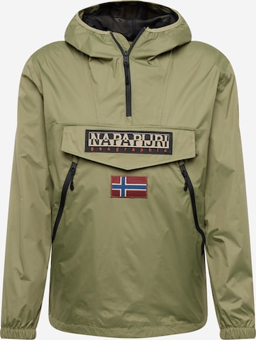 Veste mi-saison 'RAINFOREST' NAPAPIJRI en vert : devant