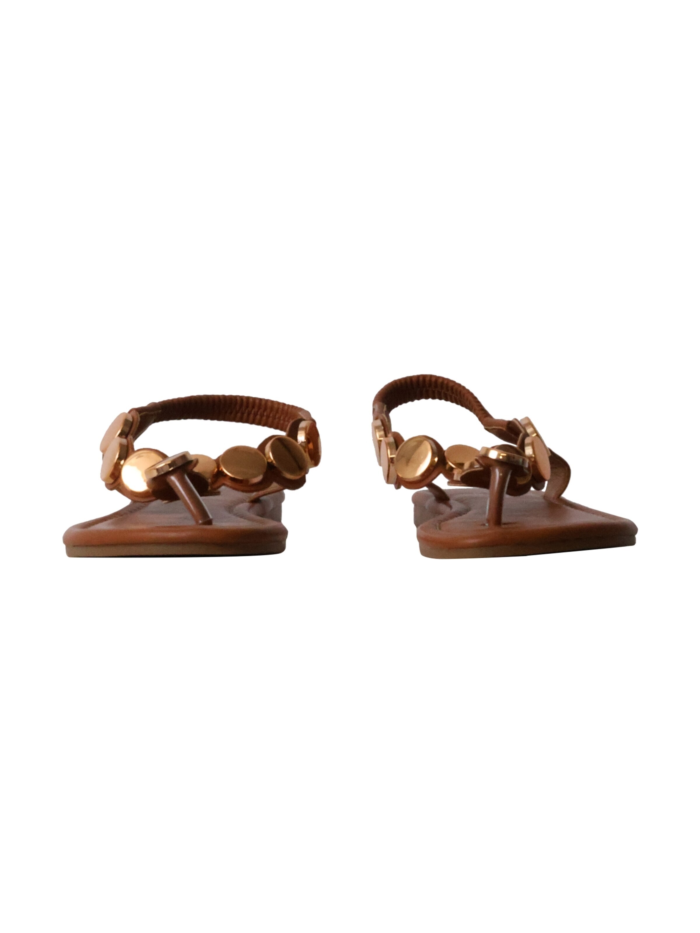 Sixth Sense Sandaal 'Flache Slipper-Sandalen „Paris“' in Bruin