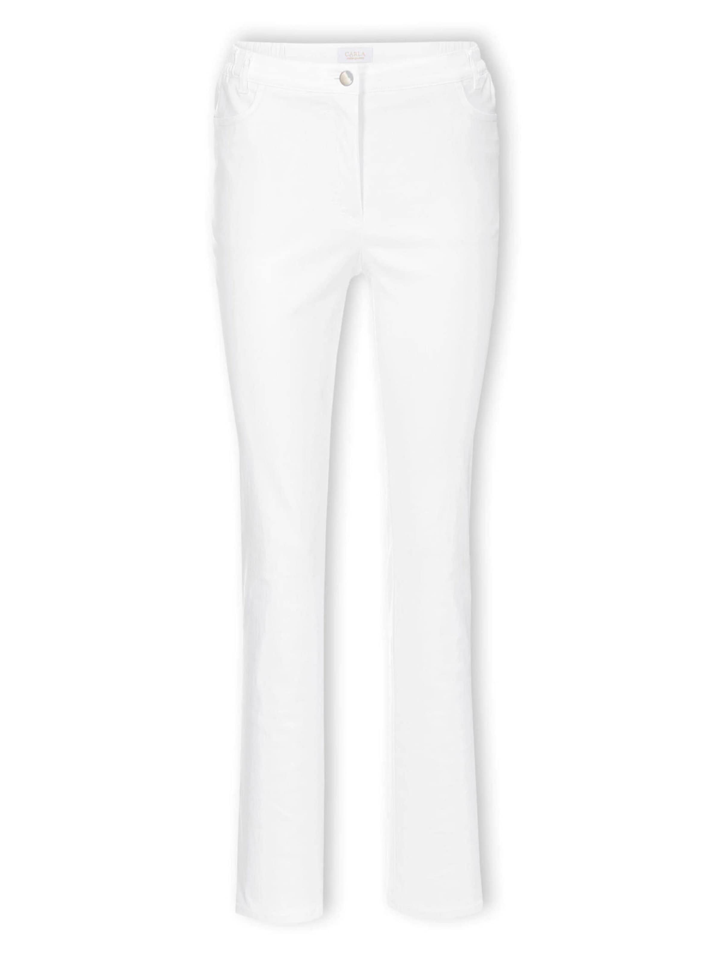 Goldner Broek 'Carla' in Wit: voorkant