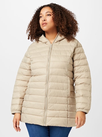 ONLY Carmakoma Jacke 'Tahoe' in Beige: predná strana