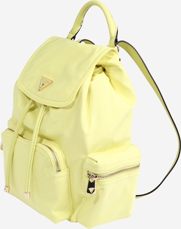 GUESS Backpack 'Gemma' in Yellow: front