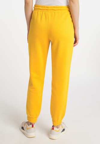 Schmuddelwedda - Tapered Calças 'Nahima' em amarelo