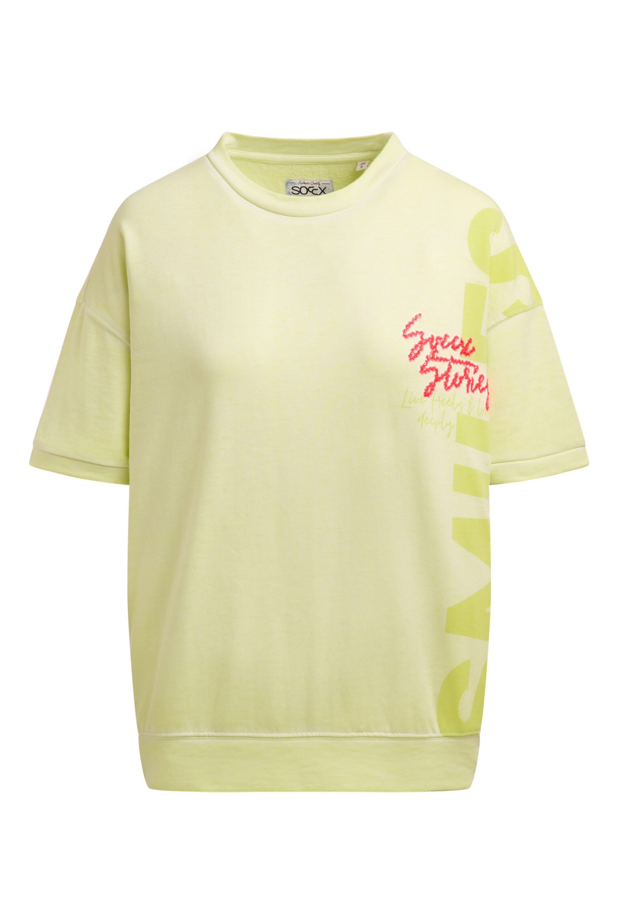 Soccx Sweatshirt in Yellow: front