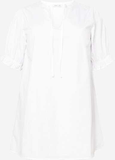 Rochie NU-IN Plus pe alb, Vizualizare produs