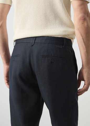 MANGO MAN Slimfit Hose 'Oyster' in Blau